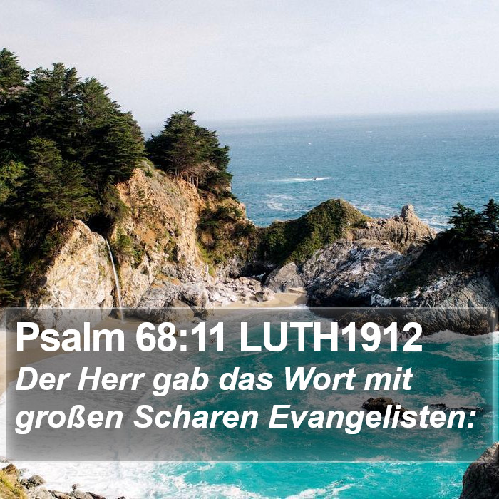 Psalm 68:11 LUTH1912 Bible Study