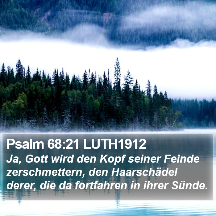 Psalm 68:21 LUTH1912 Bible Study