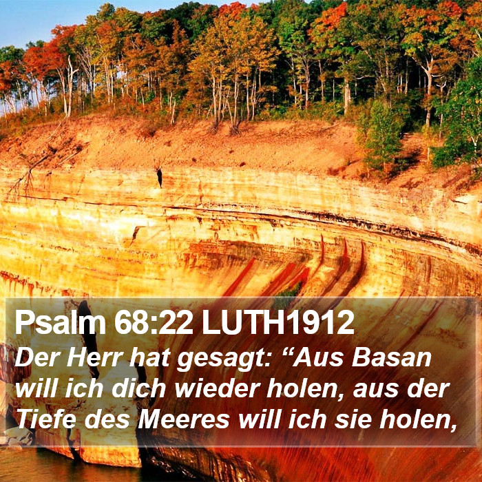 Psalm 68:22 LUTH1912 Bible Study