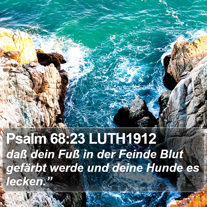 Psalm 68:23 LUTH1912 Bible Study