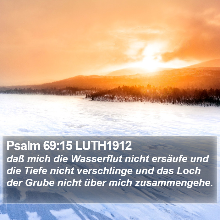 Psalm 69:15 LUTH1912 Bible Study