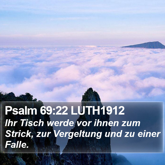 Psalm 69:22 LUTH1912 Bible Study