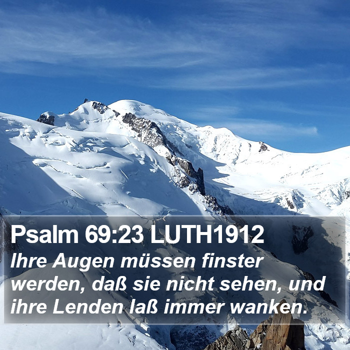 Psalm 69:23 LUTH1912 Bible Study