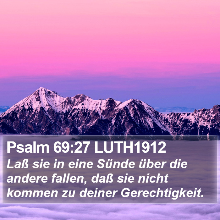 Psalm 69:27 LUTH1912 Bible Study