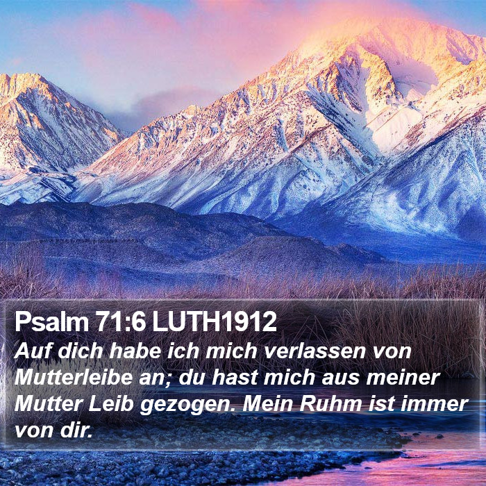 Psalm 71:6 LUTH1912 Bible Study