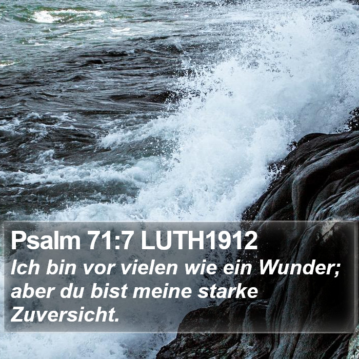 Psalm 71:7 LUTH1912 Bible Study