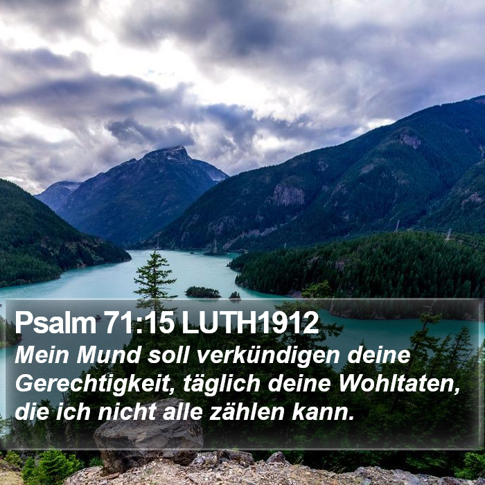Psalm 71:15 LUTH1912 Bible Study