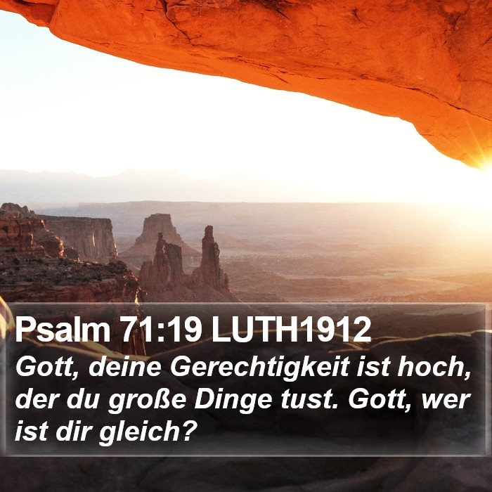 Psalm 71:19 LUTH1912 Bible Study