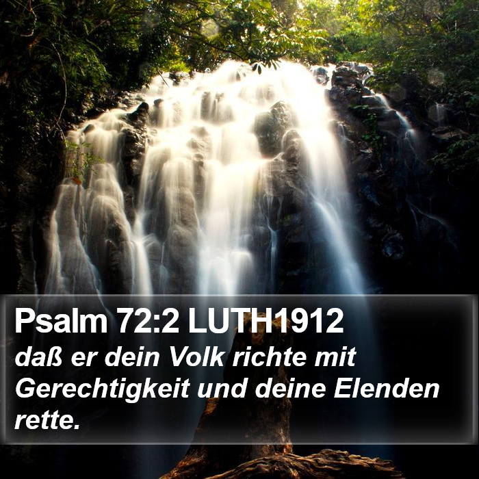 Psalm 72:2 LUTH1912 Bible Study