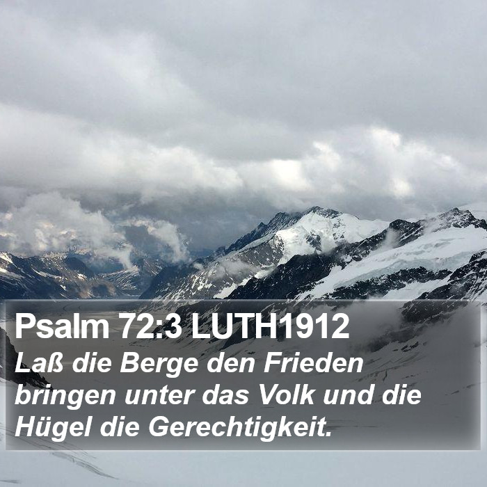 Psalm 72:3 LUTH1912 Bible Study