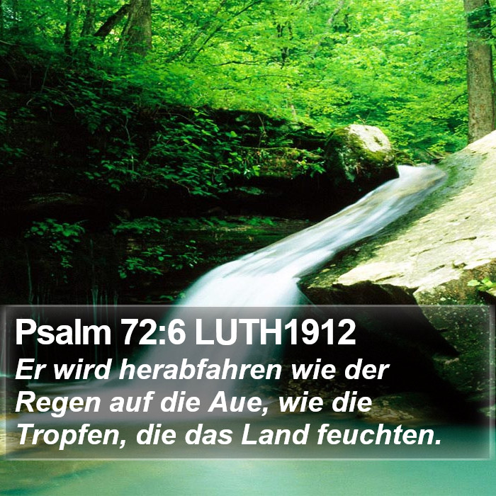 Psalm 72:6 LUTH1912 Bible Study