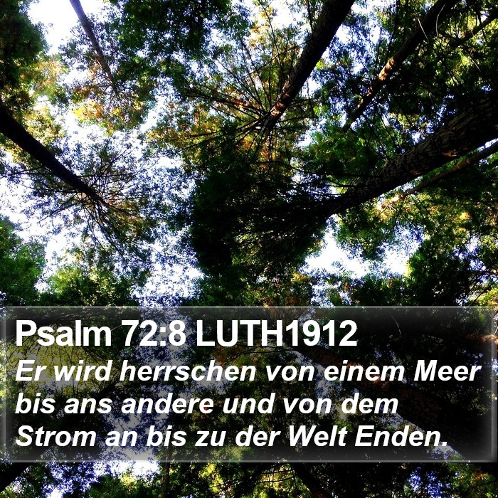 Psalm 72:8 LUTH1912 Bible Study