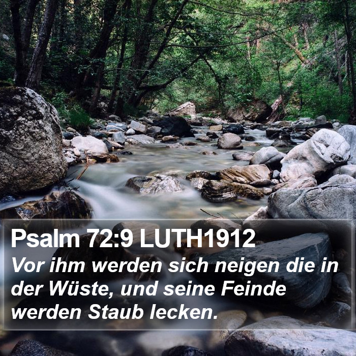 Psalm 72:9 LUTH1912 Bible Study