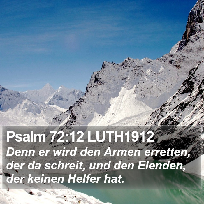 Psalm 72:12 LUTH1912 Bible Study