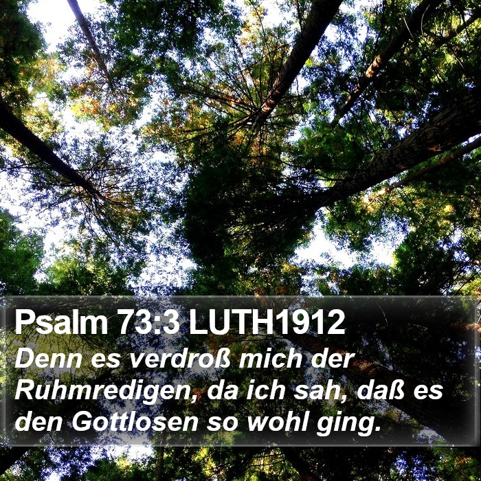 Psalm 73:3 LUTH1912 Bible Study