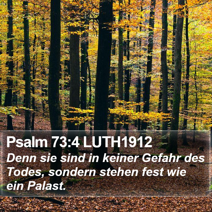 Psalm 73:4 LUTH1912 Bible Study