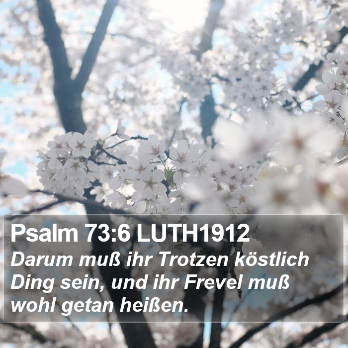 Psalm 73:6 LUTH1912 Bible Study