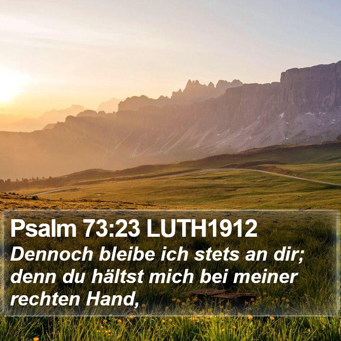Psalm 73:23 LUTH1912 Bible Study
