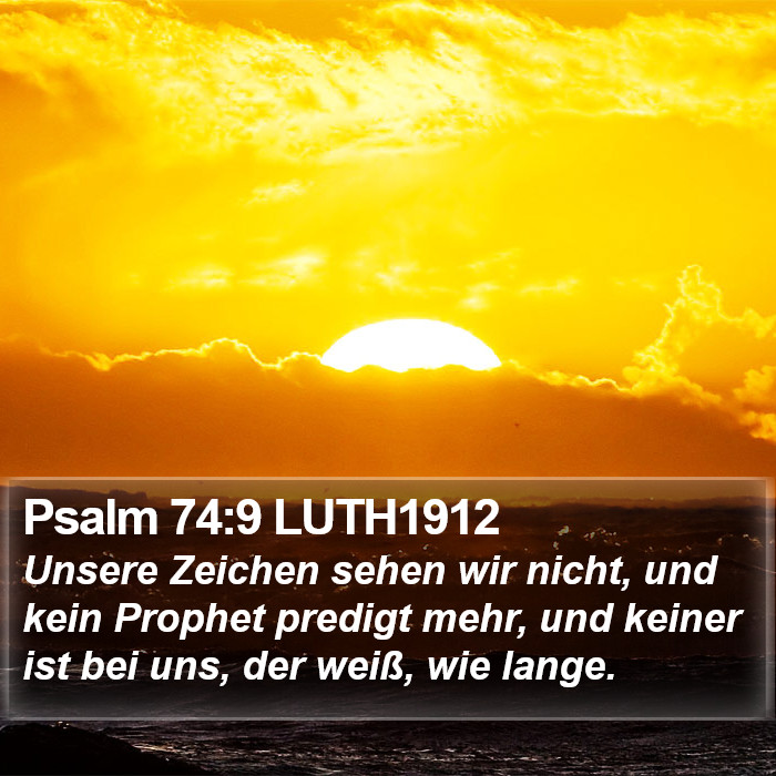 Psalm 74:9 LUTH1912 Bible Study