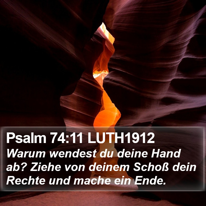 Psalm 74:11 LUTH1912 Bible Study