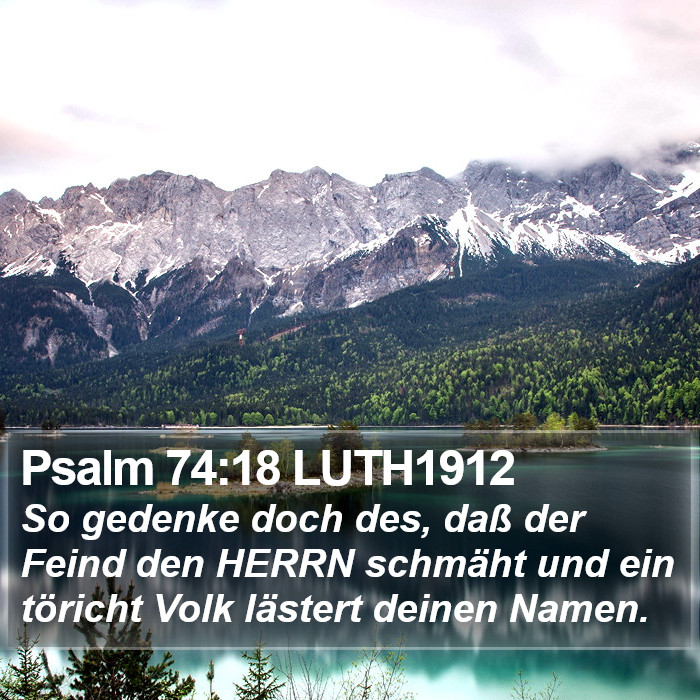 Psalm 74:18 LUTH1912 Bible Study