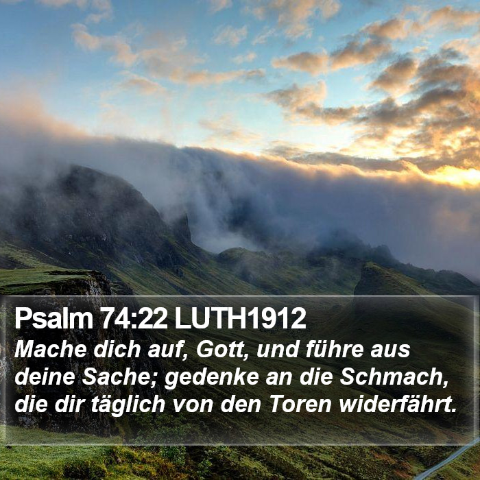 Psalm 74:22 LUTH1912 Bible Study