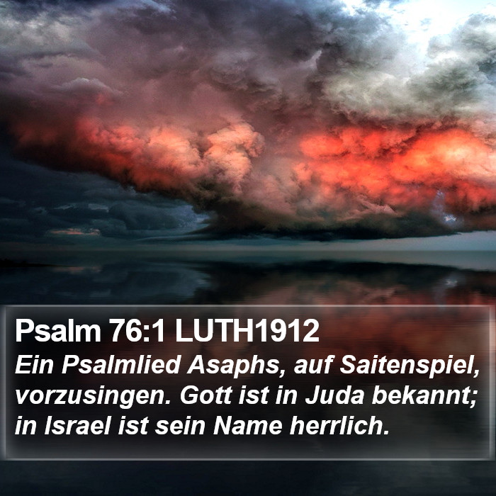 Psalm 76:1 LUTH1912 Bible Study