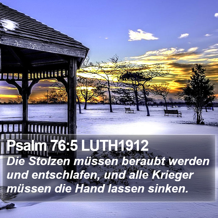 Psalm 76:5 LUTH1912 Bible Study