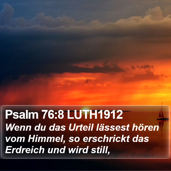 Psalm 76:8 LUTH1912 Bible Study