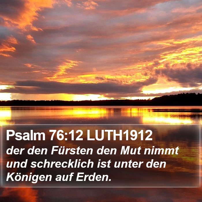 Psalm 76:12 LUTH1912 Bible Study