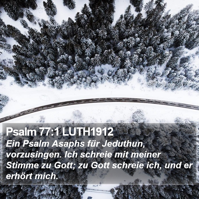 Psalm 77:1 LUTH1912 Bible Study