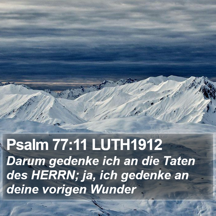 Psalm 77:11 LUTH1912 Bible Study