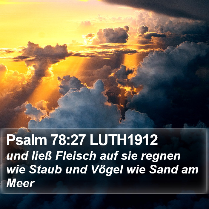 Psalm 78:27 LUTH1912 Bible Study