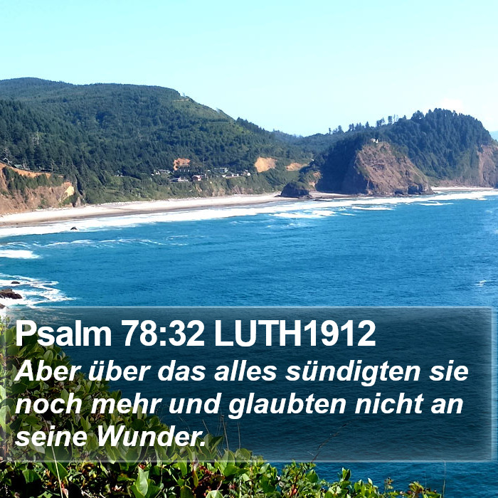 Psalm 78:32 LUTH1912 Bible Study