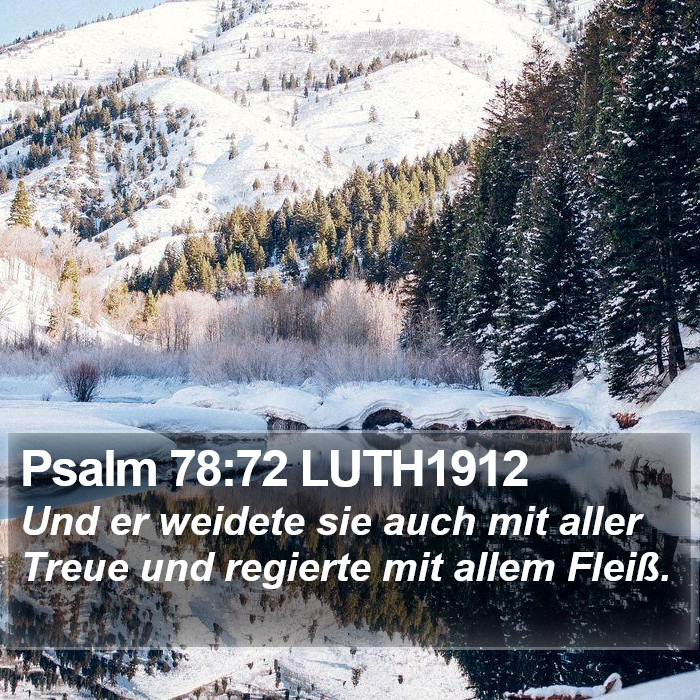 Psalm 78:72 LUTH1912 Bible Study