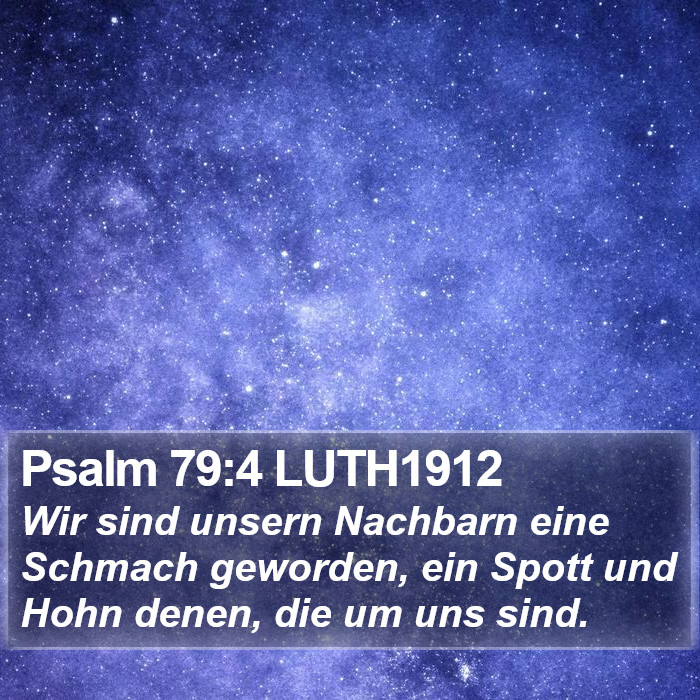 Psalm 79:4 LUTH1912 Bible Study