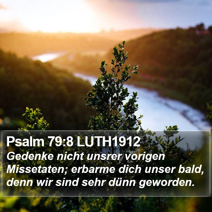 Psalm 79:8 LUTH1912 Bible Study