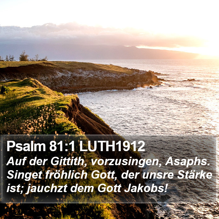 Psalm 81:1 LUTH1912 Bible Study