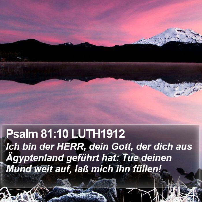 Psalm 81:10 LUTH1912 Bible Study