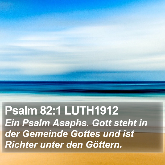 Psalm 82:1 LUTH1912 Bible Study