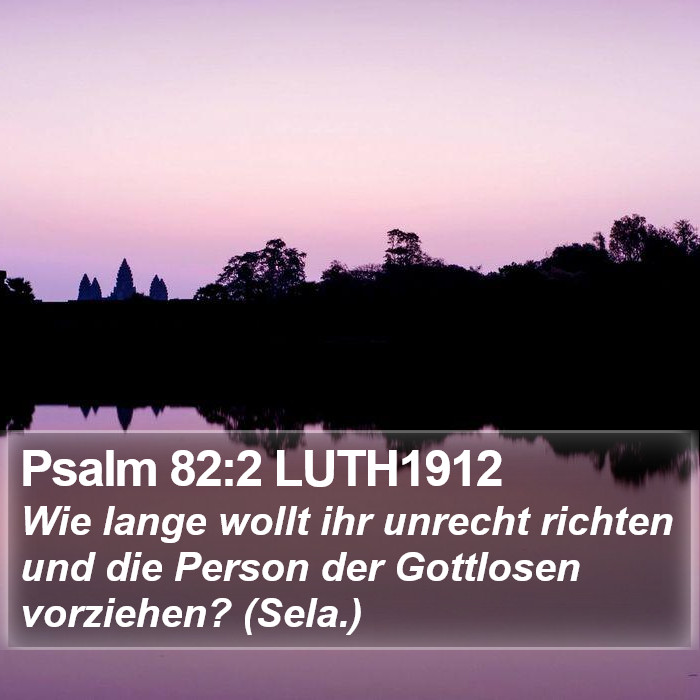 Psalm 82:2 LUTH1912 Bible Study