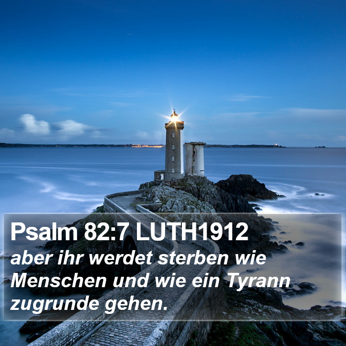 Psalm 82:7 LUTH1912 Bible Study