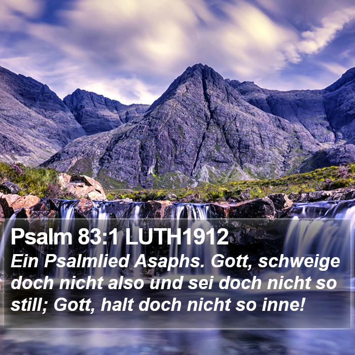 Psalm 83:1 LUTH1912 Bible Study