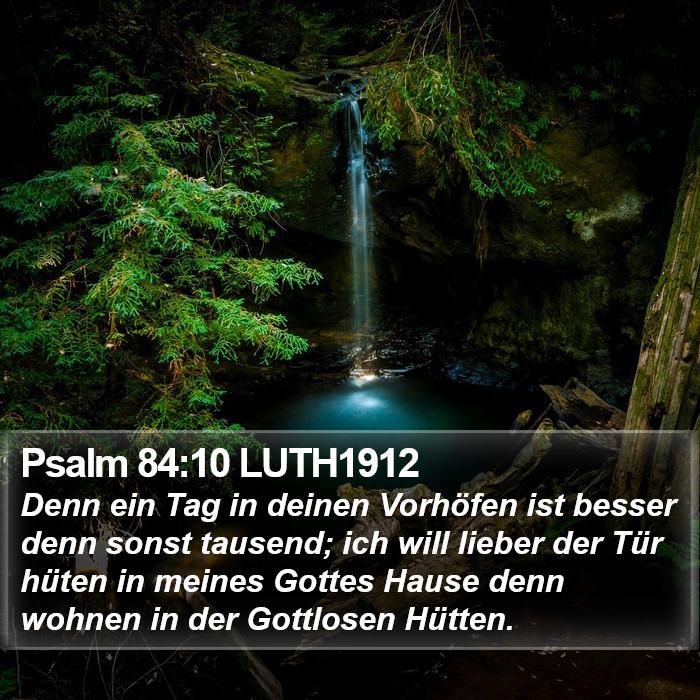 Psalm 84:10 LUTH1912 Bible Study
