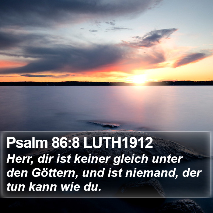Psalm 86:8 LUTH1912 Bible Study