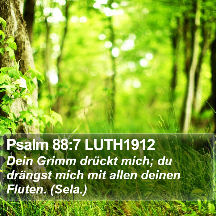 Psalm 88:7 LUTH1912 Bible Study