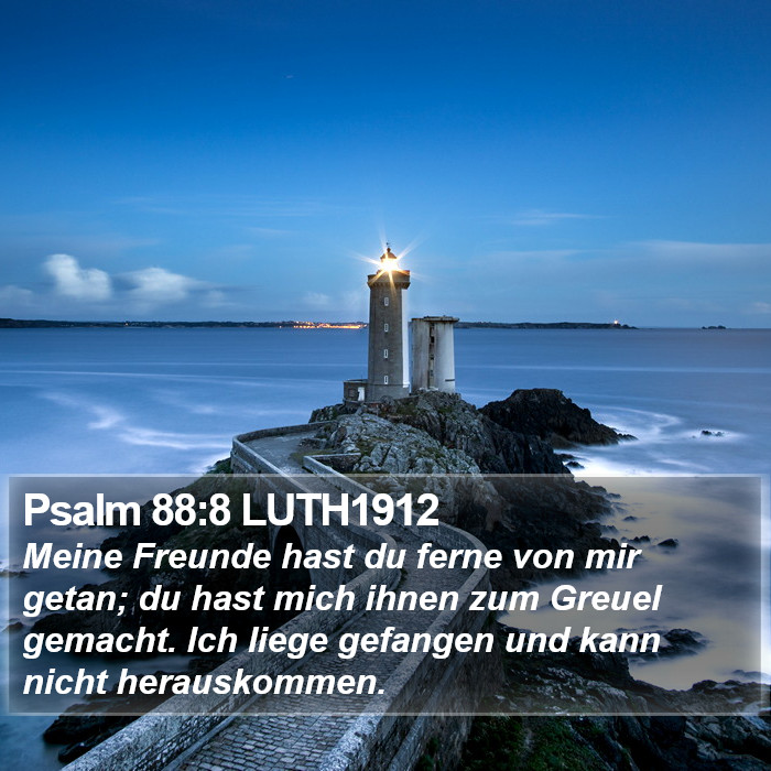Psalm 88:8 LUTH1912 Bible Study