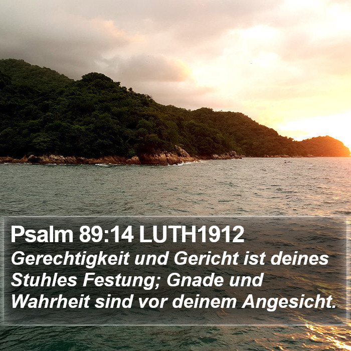 Psalm 89:14 LUTH1912 Bible Study