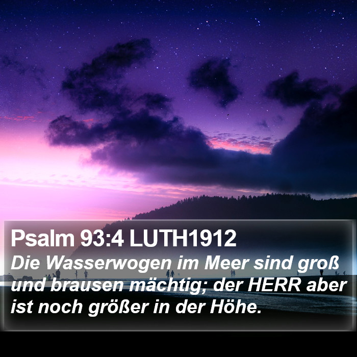 Psalm 93:4 LUTH1912 Bible Study