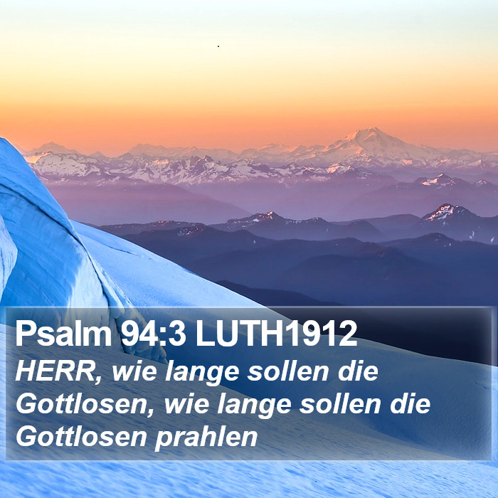 Psalm 94:3 LUTH1912 Bible Study